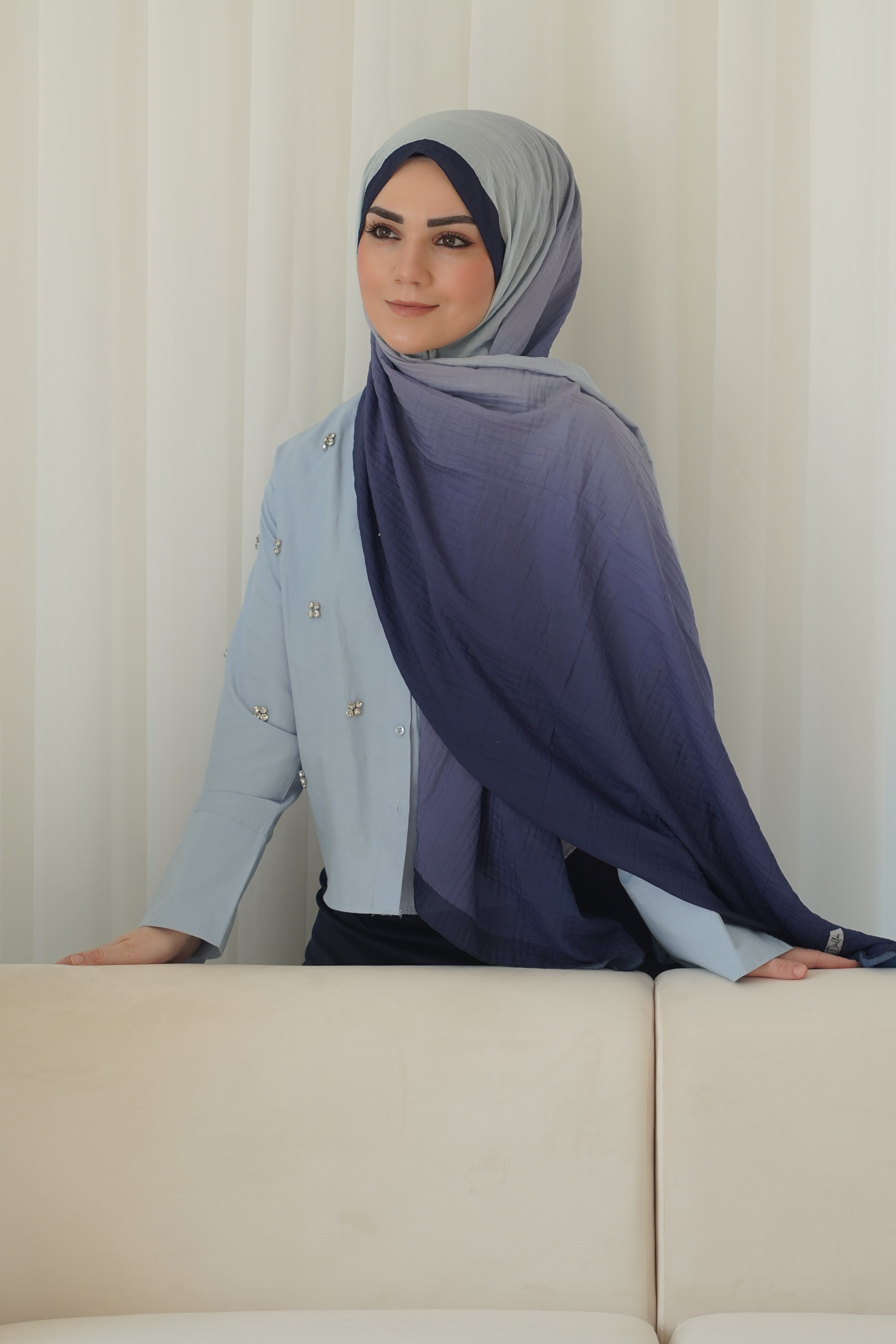 Müslin Blue - Cotton