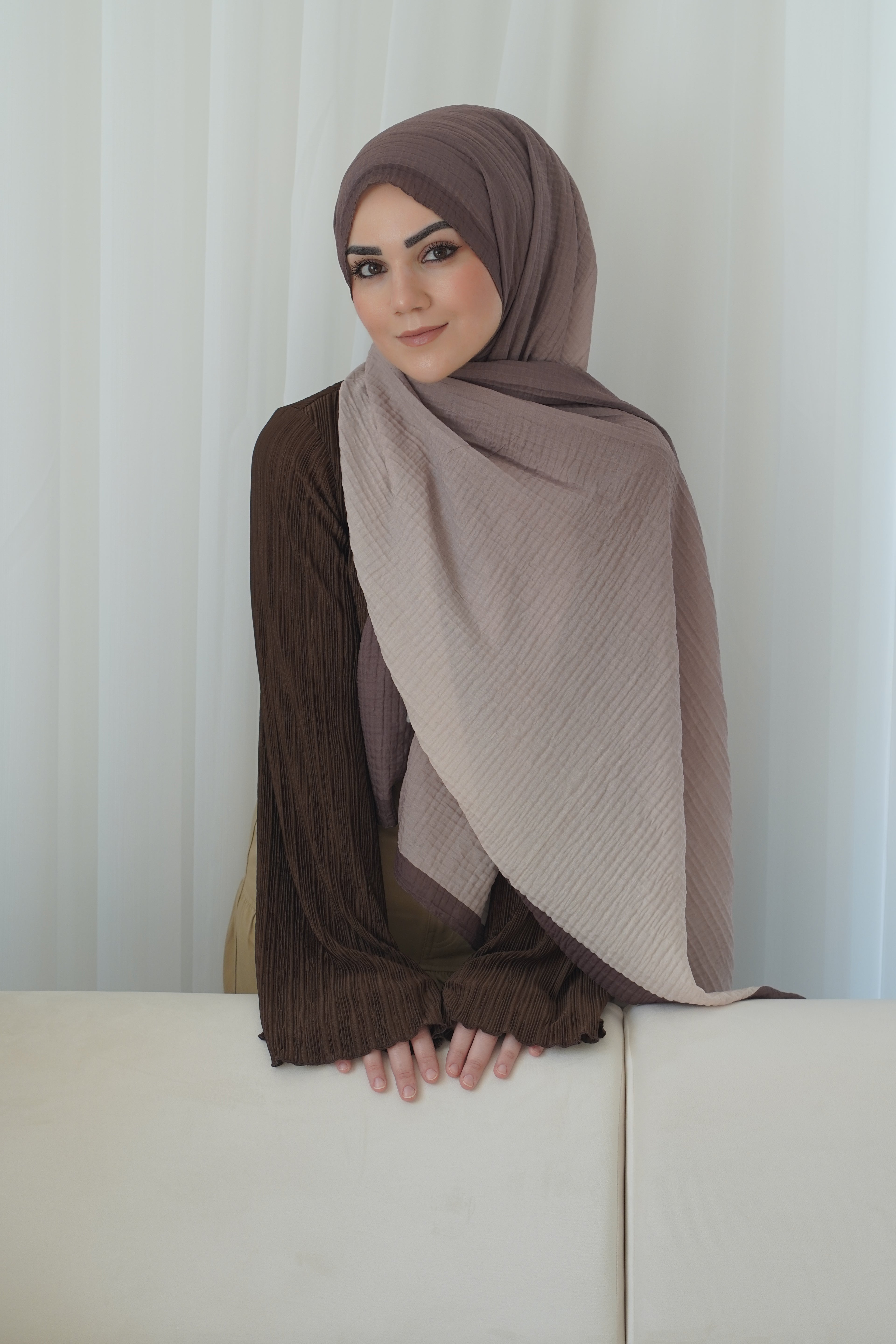 Müslin Brown Beige - Cotton