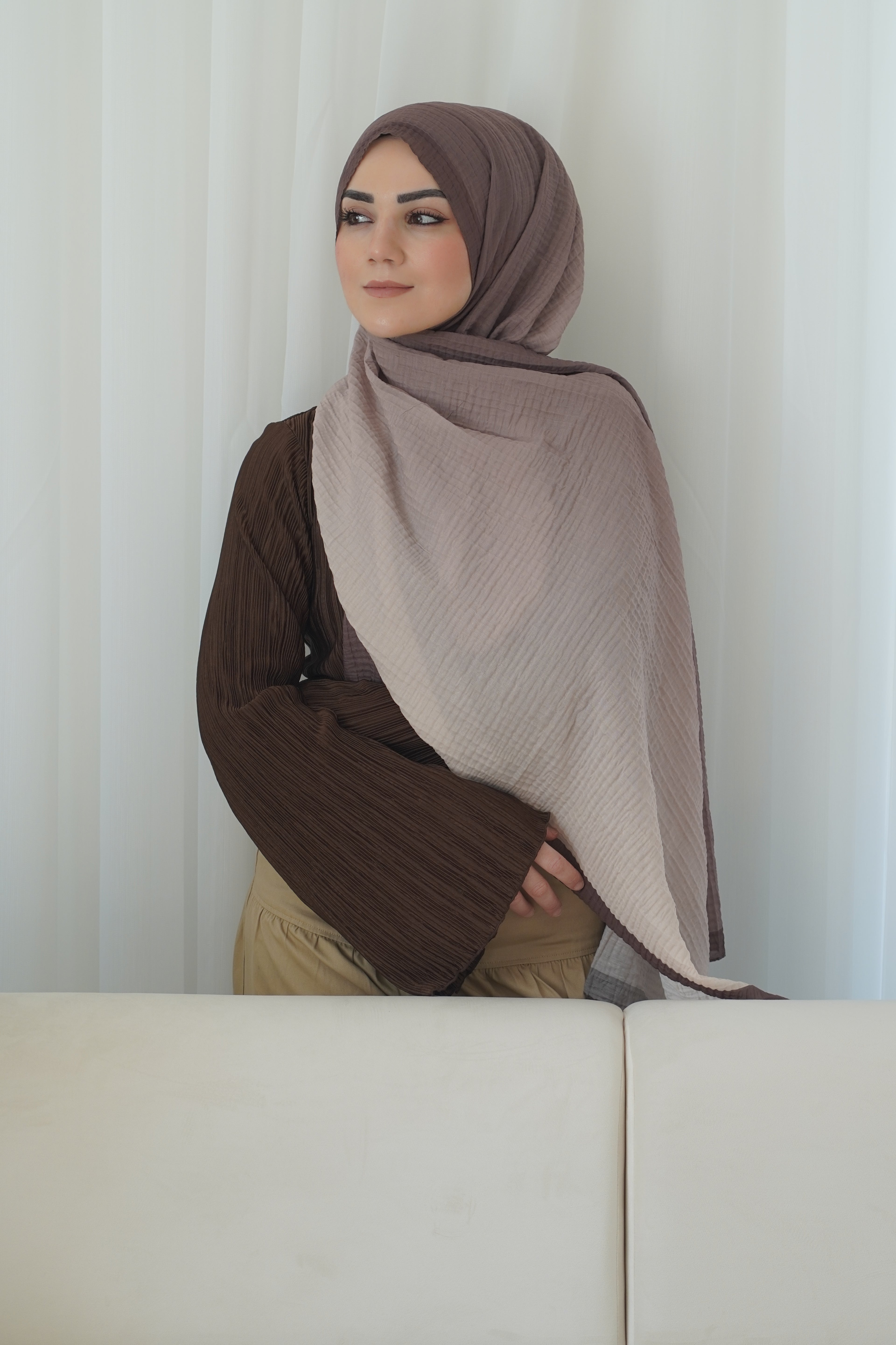 Müslin Brown Beige - Cotton