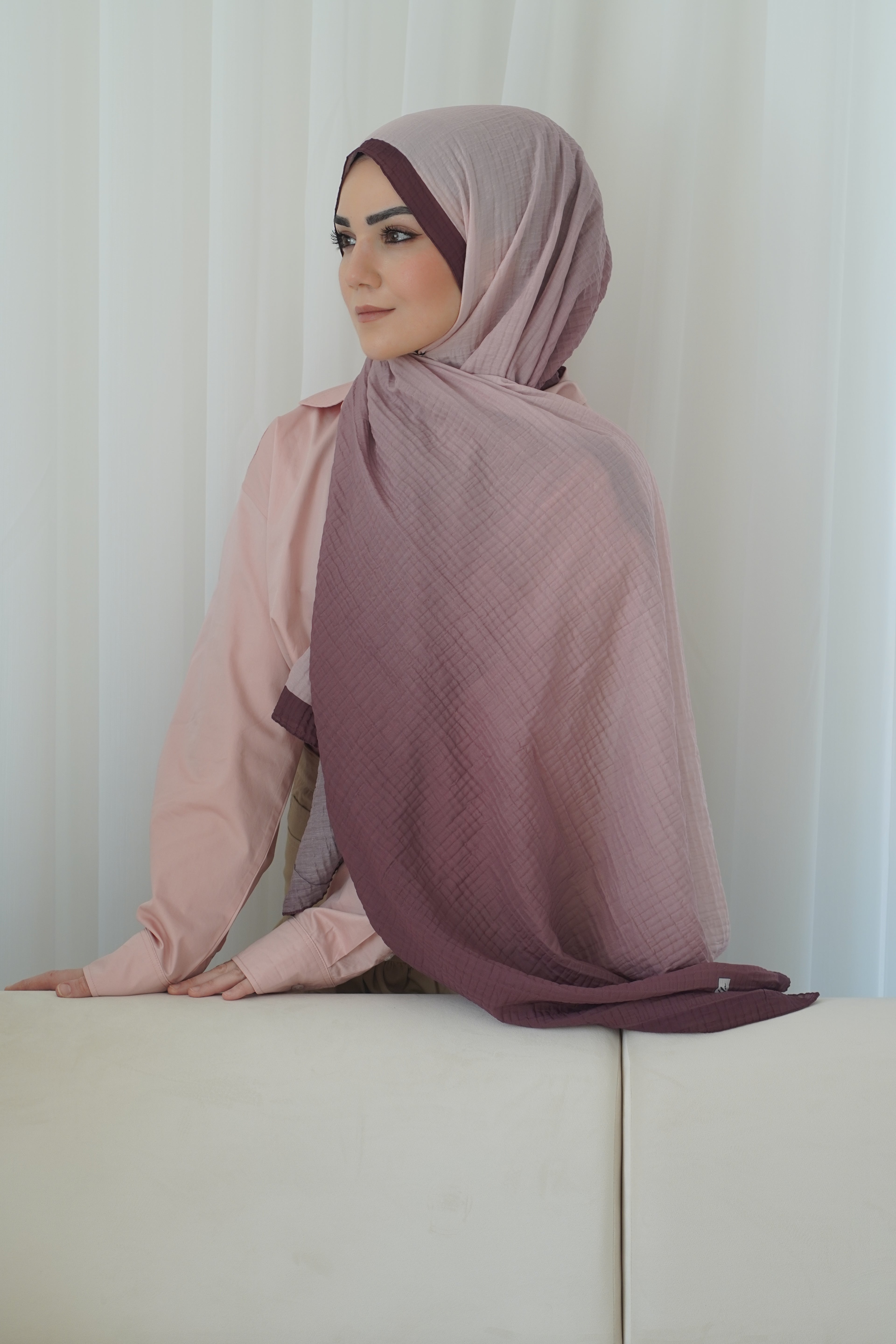 Müslin dusty Rose - Cotton