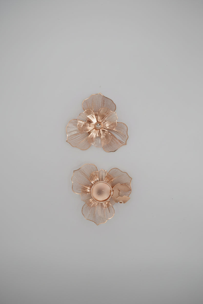 Hemdknopf-Clips Blumenmuster