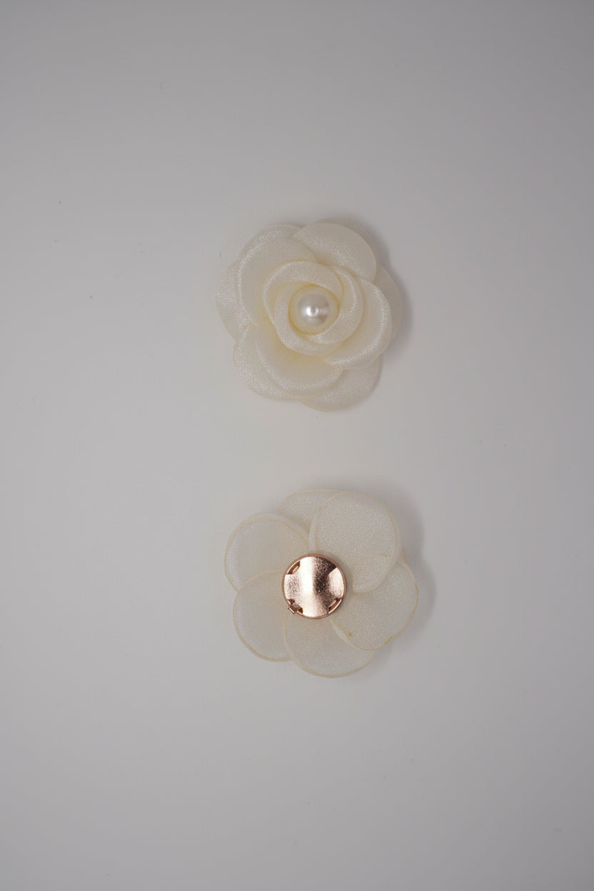 Hemdknopf-Clips Blumenmuster